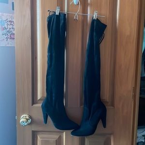 7.5 Black Thigh High Boots